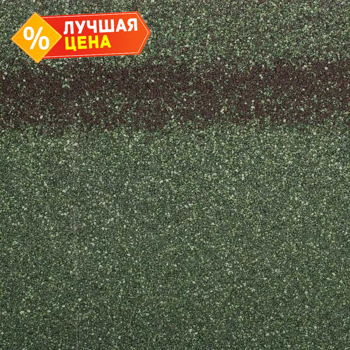 Гибкая черепица коньково-карнизная Технониколь Шинглас Комфорт Авокадо