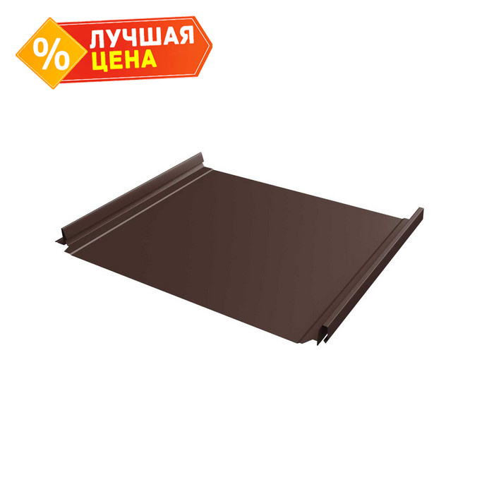 Фальцевая кровля Кликфальц Pro Grand Line 0,45 Drap ST RAL 8017 Шоколад